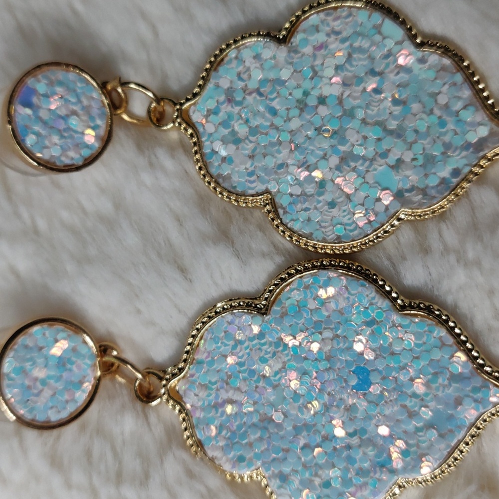 Faux Druzy Style Earrings - Picture 2 of 6